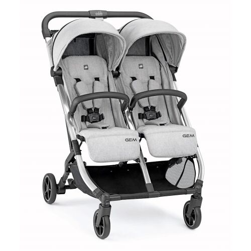 CAM Gem 210 Twin Stroller, lightweight double stroller for infants and toddlers