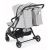 CAM Gem 210 Twin Stroller with storage pockets, practical double stroller for parents