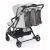 CAM Gem 210 Twin Stroller with mosquito net, double stroller with sunshade and storage
