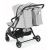 CAM Gem 210 Twin Stroller with Storage Pockets and Adjustable Canopies