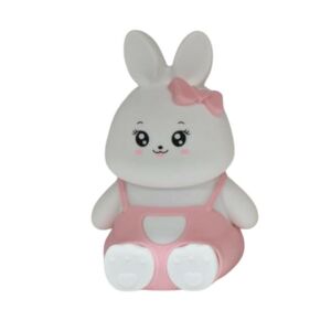 Nyuszi Éjjeli Lámpa Gyerekeknek - Szilikon, Távirányítós, LED