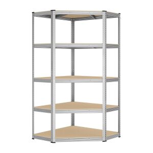 5 szintes sarok tárolópolc 70x70x180