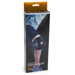 Hypoalergénna krúžková ortéza na koleno so suchým zipsom - čierno-modrá 138967679 - Rehabilitačná pomôcka