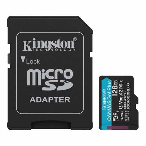 Kingston Canvas Go! Plus 128GB microSDXC kártya adapterrel