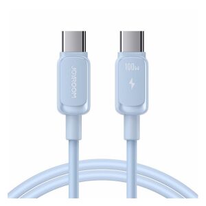 JOYROOM Type-C - Type-C 100W Töltőkábel - Törésgátló, Világoskék 138970895 - Adatkábel