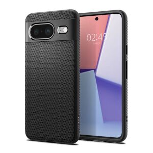 Spigen Liquid Air Google Pixel 8 tok - Fekete, Ütésálló 138971089 - Spigen