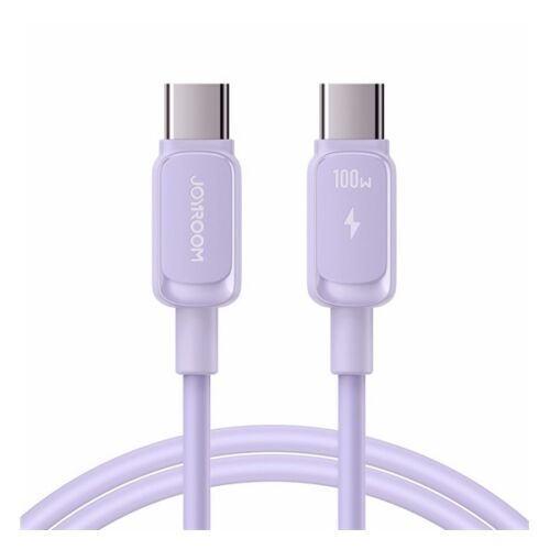 JOYROOM Type-C - Type-C 100W Törésgátló Adatkábel - Lila 138971570