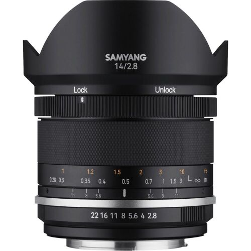 Samyang 14mm F2.8 MK2 Fuji X MILC Ultra nagylátószögű objektív Fekete 138972794