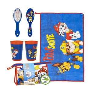 Хигиенен комплект Nickelodeon Paw Patrol с кърпа, чаша, четка и несесер - Текстил за дома