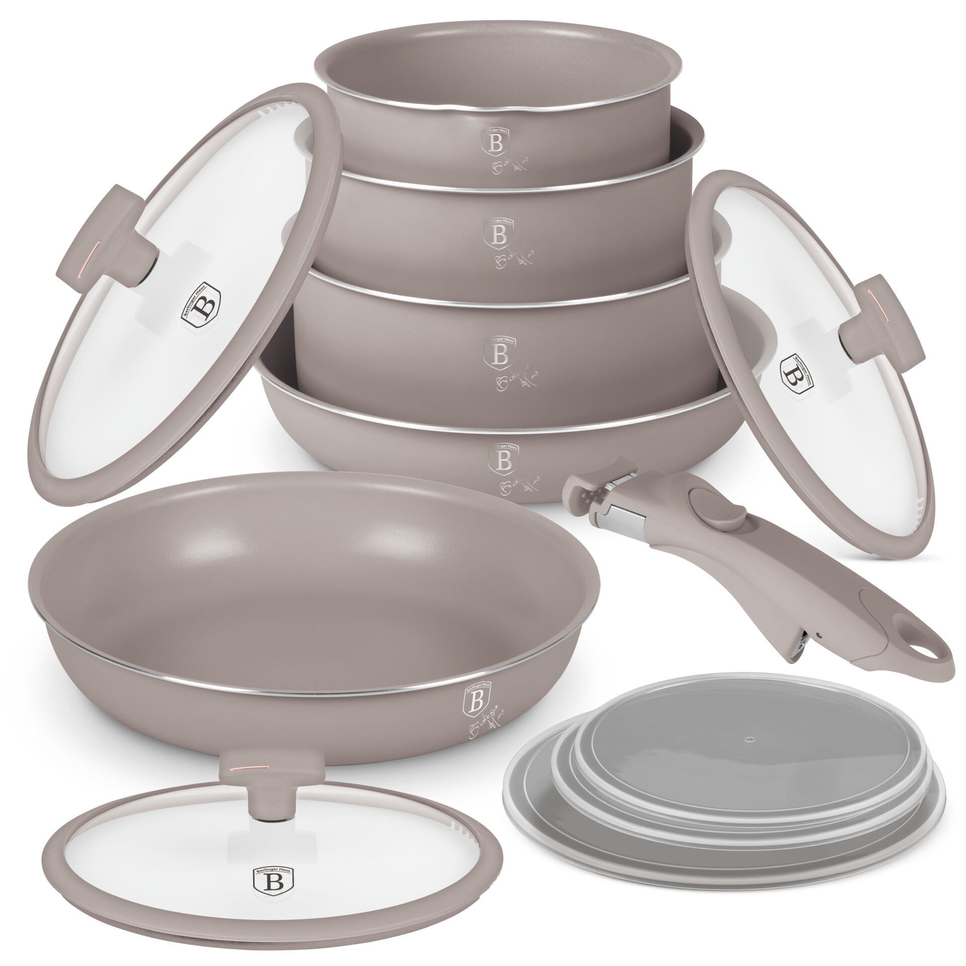 E-shop Berlinger Haus BH-8251 12-dielna súprava riadu Taupe Collection - Taupe