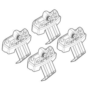 Alumia Quadra Silenzio tetőcsomagtartó szerelőkészlet C129 Volkswagenhez - Tetőcsomagtartó