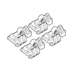 Szerelőkészlet Alumia Quadra Silenzio tetőcsomagtartó szerelőkészlet Skoda Octavia-hoz - Tetőcsomagtartó