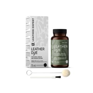 Leather Expert Army Green Suede Dye, Farbstoff für Wildleder, Nubuk, Anilin, 75 ml