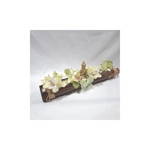 Buddha orchideák között virágcsokor, virágdoboz, örökcsokor, asztaldísz, ajándék