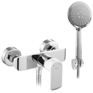 Sprchová batéria REA BLOOM - biela chróm (vrátane ručnej hlavice) 138976907 - Sprchová súprava