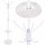 Springos white coat rack with marble base, multiple angles