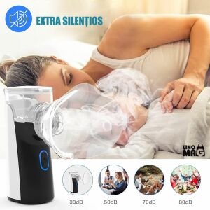 Prenosný nebulizátor Linomag, extra tichý, na liečbu dýchacích ciest - Inhalátor