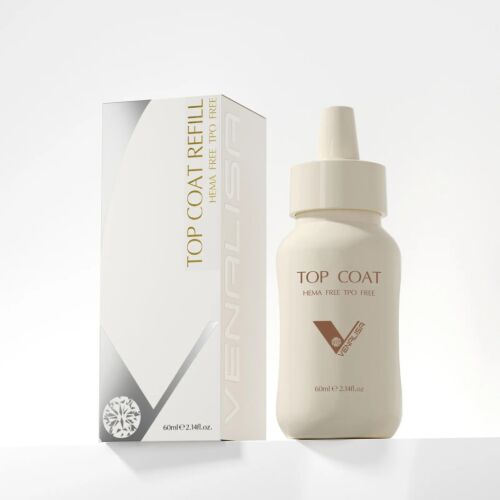VENALISA Diamond Top Coat 60ml utántöltő, HEMA és TPO mentes