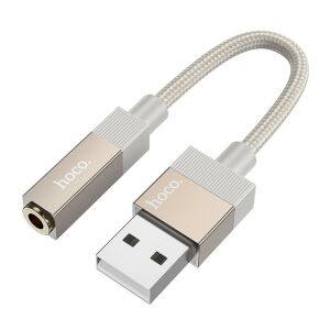 Hoco UPA32D USB-A - 3.5mm AUX Audio Adapter - Arany 138977711 - Hoco