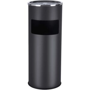 SONGMICS Rozsdamentes Acél Hamutartó és Szemetes - 30L, Fekete