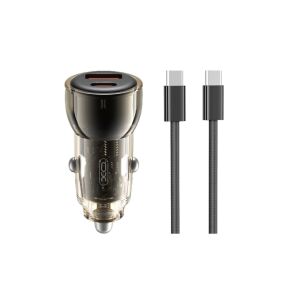 XO CC60 60W USB-A/USB-C PD Autós Töltő + USB-C Kábel 138983921 - Autós töltő