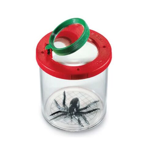 Bogárvizsgáló Pohár - 2x/4x Nagyítás, Piros