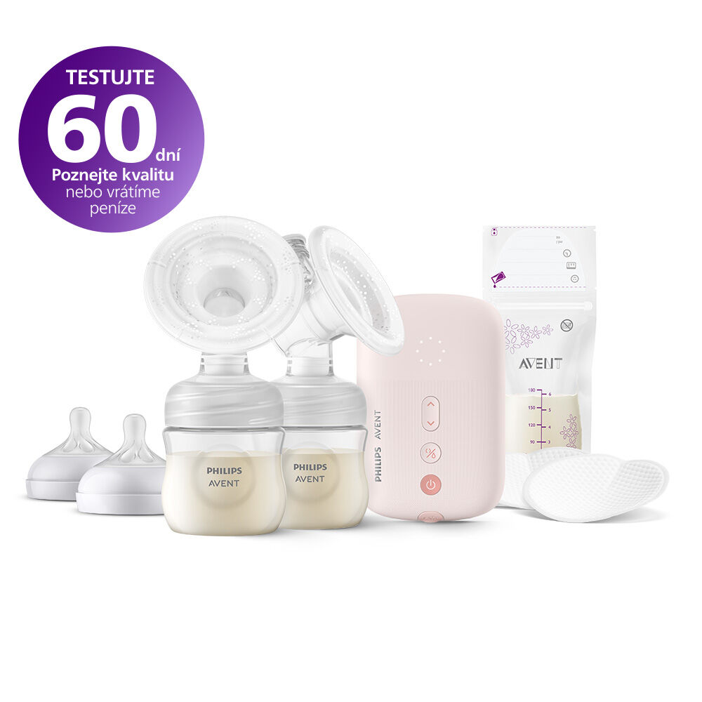 E-shop Philips AVENT SCF397/31 DUO Elektrická odsávačka mlieka + 100 ks...