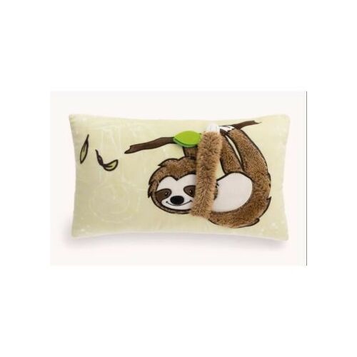 Nici Green: Lenivá, chlpatá vankúšová plyšová - 43 x 25 cm 138985606