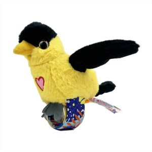 Happy Yappers Interaktives Plüschvogel Spielzeug - Trupiál Ausgepackt - Interaktive Kuscheltiere