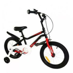 Royal Baby Chipmunk 14-Zoll Kinderfahrrad schwarz mit Stützrädern - Fahrrad für Kinder