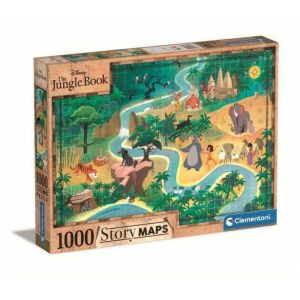 Clementoni A Dzsungel Könyve Történet Térkép 1000 db-os Puzzle 138985757 - Clementoni Puzzle