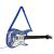 Blue toy electric guitar with strap for kids