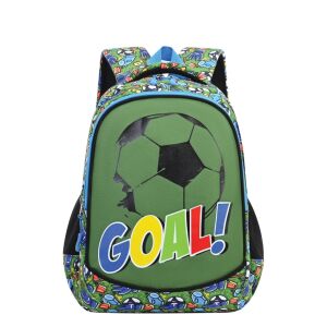 GOAL óvodai hátizsák, elölnézet, focilabda dizájn - Ovis hátizsák, táska