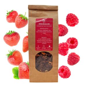 Eper-Málna Gyümölcstea - 100g, Koffeinmentes, Gyümölcsdarabokkal 138988208 - Gyümölcstea