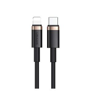 USAMS U63 Type-C - Lightning Töltő és Adatkábel - 120cm, Fekete 138989469 - Kábel