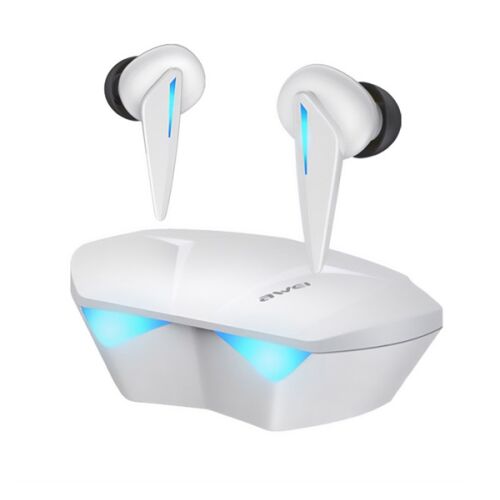 AWEI T23 fehér Bluetooth 5.0 gamer fülhallgató és töltődokkoló - Gamer fülhallgató