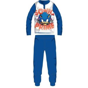 Pyžamo Sonic the Hedgehog pre deti, modrá bavlnená súprava na spanie - Sonic