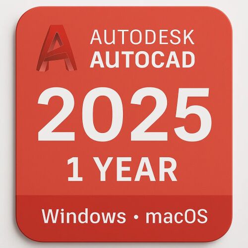 Autodesk AutoCAD 2025 1-ročná licencia pre Windows a macOS