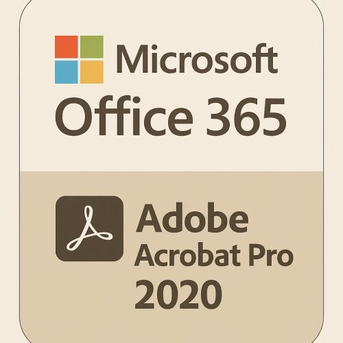 Pachet Microsoft Office 365 și Adobe Acrobat Pro 2020