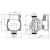 Rysunek techniczny pompy obiegowej Giacomini P76WIY016 Wilo Para