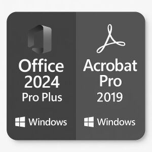 Microsoft Office 2024 Pro Plus I windows I +  Acrobat Pro 2019 I Windows I