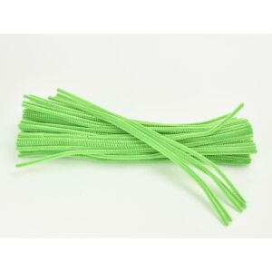 Világoszöld Zsenília Drót - 100db, 30cm - Kreatív Alkotáshoz