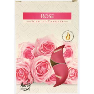 Aura Rózsa Illatú Teamécses - 6 db-os készlet 138995212 - Mécses