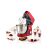 Червен стационарен миксер Tefal Masterchef Gourmet в употреба с десерти
