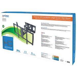 Montare pe perete LCD/LED Manhattan ICA-PLB 221BK 60-100" reglabil, negru 146759163 - Suporturi TV