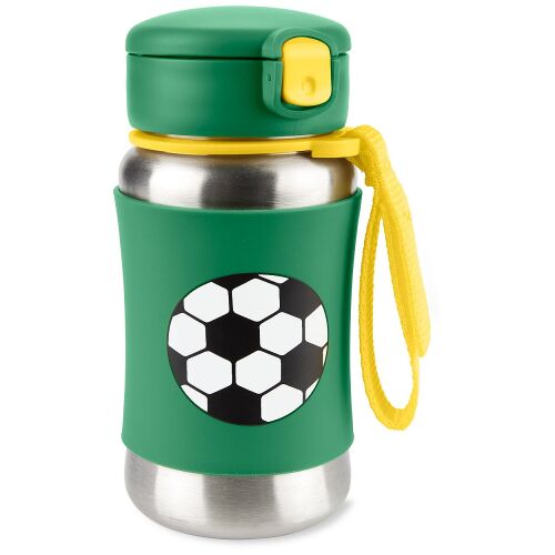 Skip Hop Spark Style Soccer Stainless Steel Straw Water Bottle 139011224