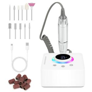 Professionelles Nagelfrässet mit verschiedenen Fräsern und USB-Kabel - Nagelschleifer