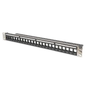 DIGITUS 24 Portos Árnyékolt Patch Panel - 1U, Moduláris 139018092 - Patch panel