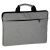 Gray 15.6 inch laptop bag with external pocket and handles