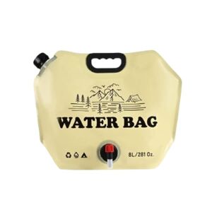 Faltbarer Wassersack 8L, für Camping und Reisen, beige 139020882 - Lebensmittel- & Getränkebehälter